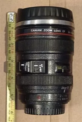 Camera Lens Cup Travel Mug Novelty/ Prop Photographer Plastic 300ml D10 • £11