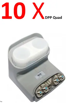 $299.76 • Buy Lot Of 10 DishPro Plus QUAD LNB LNBF DP DPP Pro BELL NEW