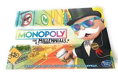 Monopoly For Millennials  Millenials Board Game BRAND NEW Ages 8+ • $49.98