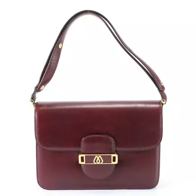 Vintage Morabito Bordeaux Leather 2Way Shoulder Bag Crossbody Hand Tote Genuine • $252.50