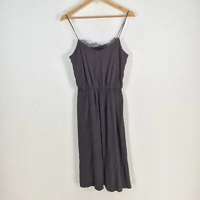 Zara Womens Dress Size M Aus 10 Fit Flare Slip Midi Stretch 075420 • $12.92