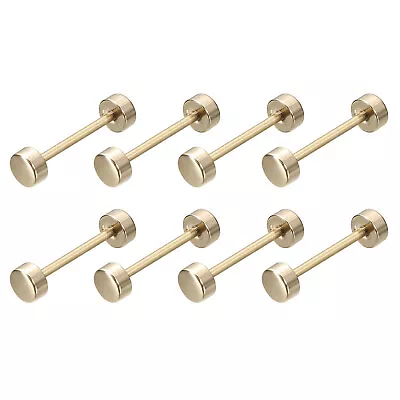 8Pcs Metal Bag Strap Connect Buckles25x35mm Purse Screw Rivets Light Golden • $11.02