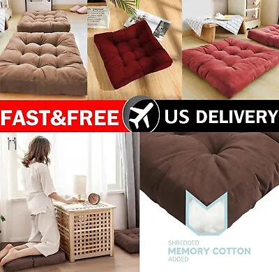 Floor Pillow Meditation Pillow Thick Tufted Seat Cushion 22  For Living Room USA • $26.99