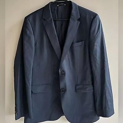 Hugo Boss The James4/Sharp6 Size 42R Navy Blazer Virgin Wool • $50