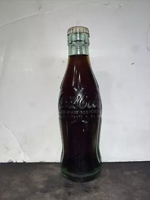 Full 6 Oz. Early Embossed Coca Cola Soda Bottle Petersburg VA. • $11.99