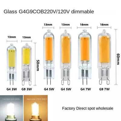 220V-240V G4 G9 LED COB Bulb Dimmable Ceramic Lamp  Halogen Floodlight • $2.85