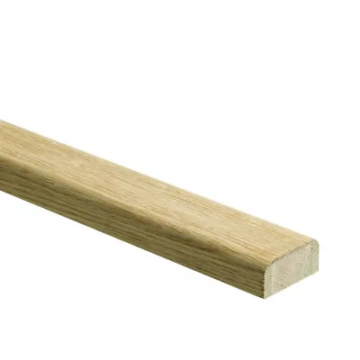 £84.54 • Buy Solid White Oak 3.6m Elements Base Rail Un-Grooved For Glass Panel Clamps