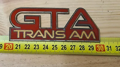 1987-90 Firebird Trans Am GTA Flame Red Front Fender Emblem OEM • $79.99