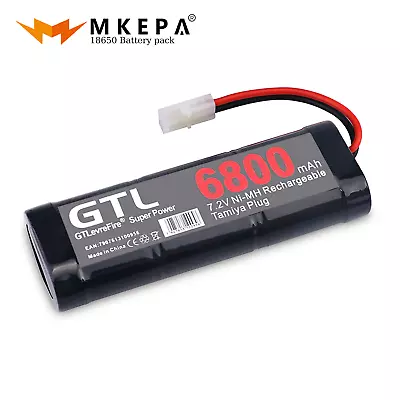 7.2V 6800mAh NiMH Replacement RC Battery With Tamiya Discharge Connector For RC • £35.99