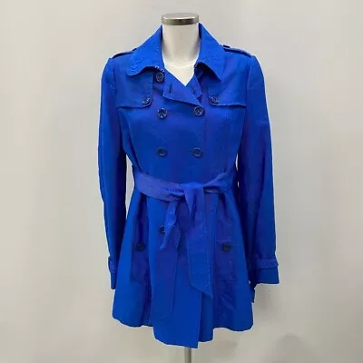 Moschino Coat Women's UK Size 12 Blue Designer RMF52-RH • $10.74