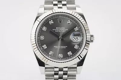 Rolex Datejust 41 126334 Rhodium Diamond | 2022 | Full Set | Receipt • £10975