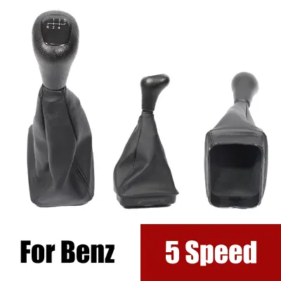 5 Speed Car MT Manual Gear Shift Knob Gaiter Boot For Mercedes Benz C Class W202 • $28.50