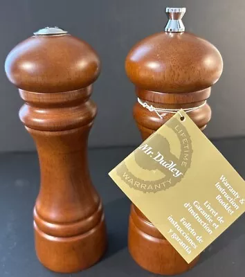 Mr. Dudley Solid Wood Pepper Grinder Mill And Salt Shaker Set • $25