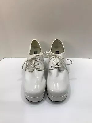 Funtasma Men White Halloween Costume Platform Funky Disco Shoe Size L • $64.99