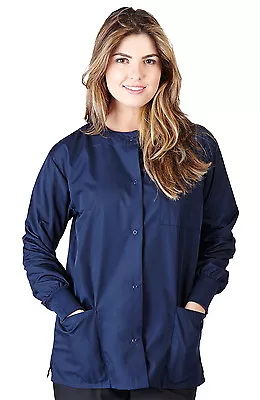 Medical Nursing NATURAL UNIFORMS Warm Up Top Scrubs Jackets Lab Coats For Women • $9.90