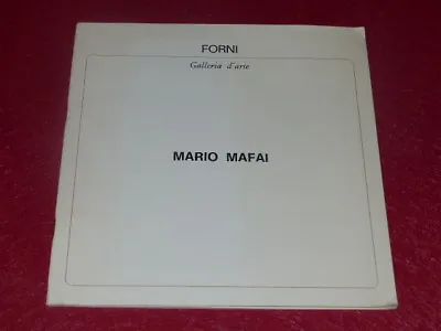 [Art 20th] Mario Mafai Catalogue Display Galerie Forni Eo 1973 • $35.24