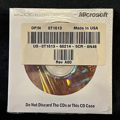Microsoft Office 2003 - Basic Edition - CD With Product Key - Sealed • $15