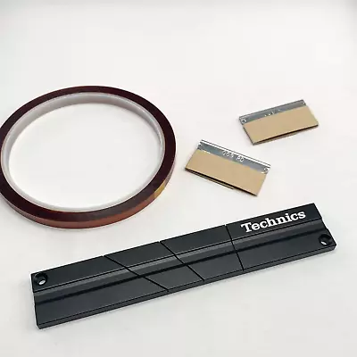 TECHNICS 1/4  Black Tape Universal Splicing Blocks + Hold Tape Repair Kit Set • $25