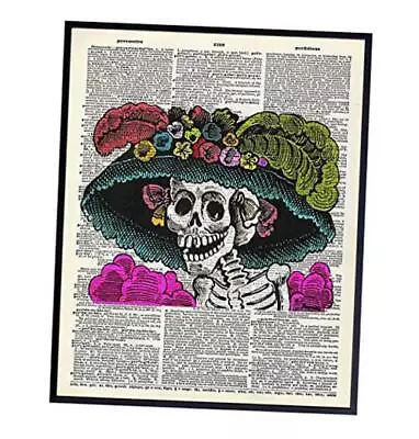 La Catrina Mexican Skeleton Sugar Skull Decor - Halloween Day Of The Dead  • $27.63