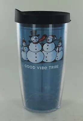 Tervis Good Vibe Tribe Tumbler With Lid- 16 Oz. - Snowmen - Life Is Good • $15