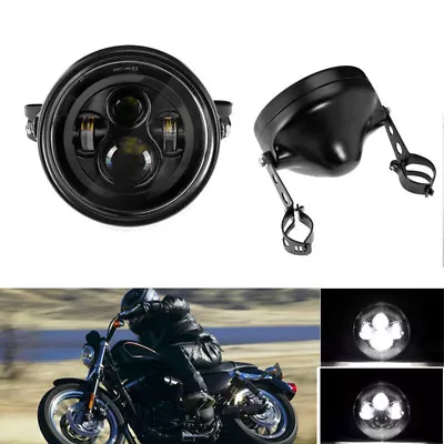 7  LED Headlight + Housing Bucket For Yamaha V-Star XVS 650 950 1100 Classic • $75.12