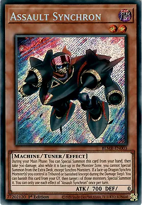 Assault Synchron - BLMR-EN003 - Secret Rare - 1st Edition - Yugioh • $7.95