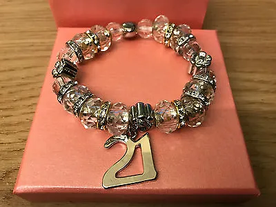 21ST Birthday Charm Bracelet In Box • £5