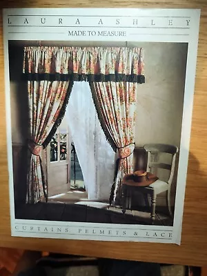 Vintage Laura Ashley Made To Measure Curtains Pelmets & Lace  1987 Catalogue • £8.95