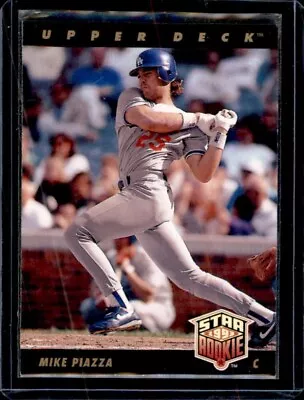 1993 Upper Deck - [Base] #2 - Mike Piazza Star Rookie • $1.50