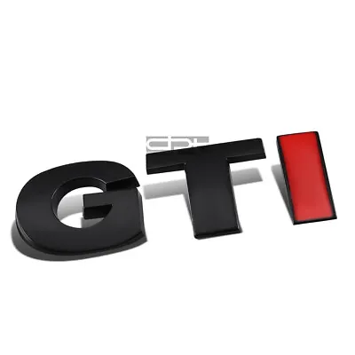 $7.28 • Buy Fit VW Gti Golf/Jetta Metal Bumper Trunk Door Grill Emblem Decal Badge Black Red