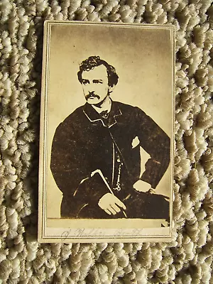 Original Civil War Cdv (carte De Visite) John Wilkes Booth Lewis J Powers Bm • $94.95