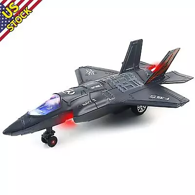1/72 Fighter Aircraft F35 Jet Light & Sound Alloy Model W/ Display Stand Gift C • $23.99