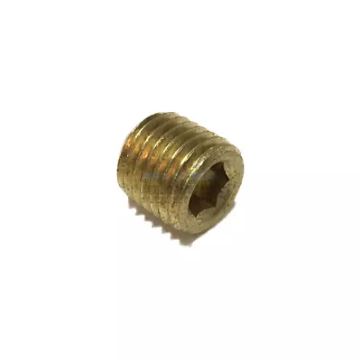 Brass Countersunk Hex Plug Male 1/16 Npt Threads Pipe Fitting Air Water Boat • $7.26