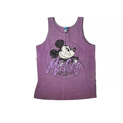 Vintage 90s Disney Mickey Mouse Purple Tank Top Adult Medium • $15.99