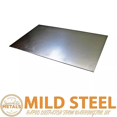2.5mm Mild Steel Sheet Metal Plate Samples DIY & Car Repair 100 X 100mm X 5 Pack • £11.69