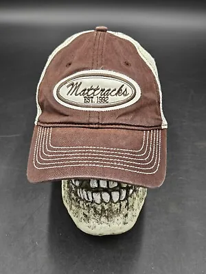 Mattracks Cotton Polyester Mesh Trucker Baseball Hat Cap Brown Adjustable • $12