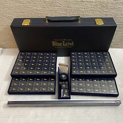 NEW Johnnie Walker Blue Label MAHJONG Mah Jong Tile Rack Set Limited Ed RARE HTF • $850