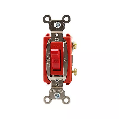 Pass & Seymour Ps20ac4-red 4-way Heavy-duty Toggle Switch 20a 120/277v Red • $18.50