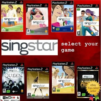 £5.45 • Buy PS2 SINGSTAR Games  SERIES - Legends Rocks 80s 90s Party Abba From £1.95 #XT