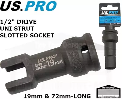 US PRO 19mm Slotted Socket Compatible With Unistrut Length 72mm 1/2  Dr 3769 • £11.48