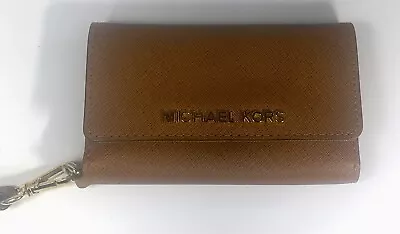 Michael Kors Smartphone Wallet Iphone 5/5s Brown Leather • $14.99