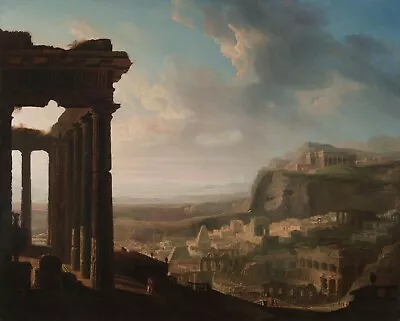 John Martin :  Ruins Of An Ancient City  (c.1810-1820) — Giclee Fine Art Print • $29.99