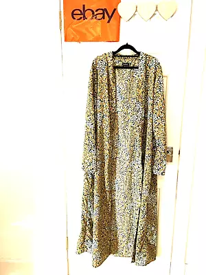 £8.99 • Buy ***boohoo Lightweight Tall Gown Size 22 Blue/yellow Floral Hospital/nightgown