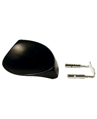 Anton Breton Ebony Chinrest For 4/4 Violin Nickel Plated Brass Hardware VP-121 • $11.99