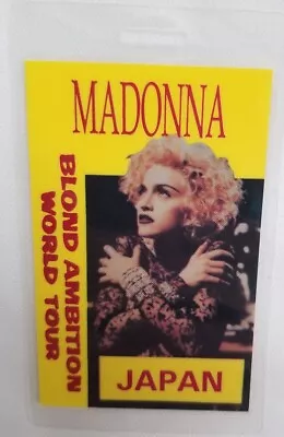 Madonna - Vintage 1990 Original Tour Concert Laminate Backstage Pass • $20