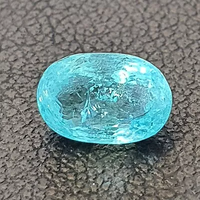 Natural Neon Blue Paraiba Tourmaline 1.42 Ct 8.2 X 5.5 Mm Oval From Mozambique • $2470