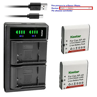 Kastar NP-40 Battery LTD2 Charger For Minolta MND50 48 MP / 4K Ultra HD Camera • $23.49