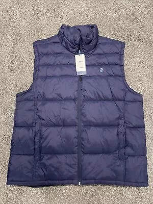 Izod Advantage Performance Full-Zip Puffer Vest Navy Blue Men's L NEW • $19.99