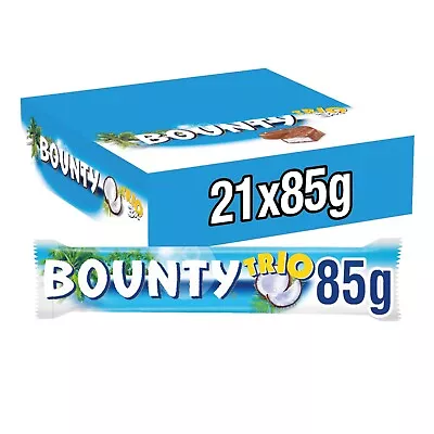 £12.99 • Buy Best Before 01.10.23 21 X Bounty Coconut & Milk Chocolate Snack Bar Trio 85g