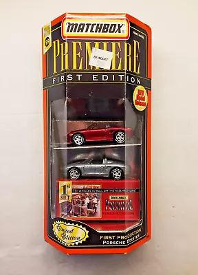 Matchbox Premiere Porsche Boxster First Production Limited Edition 35683 2 Cars • $23.95